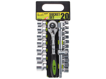 Набор головок 1/2 Alloid, 8-32мм (цена за набор 20 предметов) (НГ-4020П)