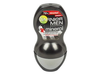 Дезодорант-антиперспірант кульковий для чоловіків Garnier Mineral "Захист" від плям для тіла 50мл