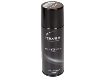 Спрей-краска восстанавливающая для гладкой кожи Silver PRO (темно-коричневый цвет) 200 мл