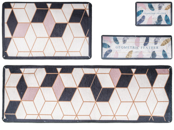 Килимки для підлоги Marble 40x60см, 40x120см (ціна за набір 2 предмети)
