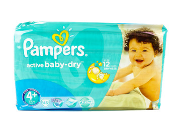 Подгузники Pampers "Active Baby-Dry Maxi+" (9-16 кг) 45шт