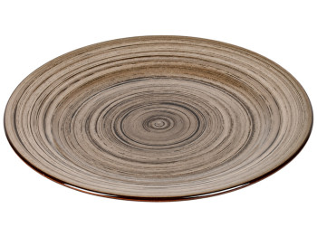 Тарелка фарфоровая Sable, круглая с концентрическим декором, 20,3 см