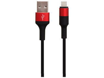 Кабель USB Hoco X26 Xpress Charging Lightning Цвет Чёрно-Красный