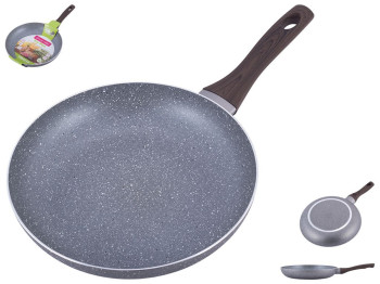 Сковорода Kamille з антипригарним покриттям Grey marble з алюмінію 28см