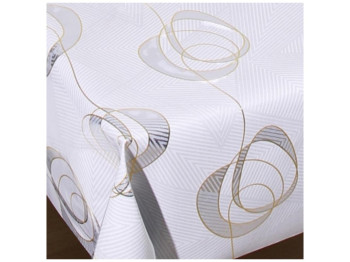 Клейонка Prime, 3 шари, на тканинній основі, глянсова, ПВХ, 1,40×20м, дизайн кільця (ціна за рулон)