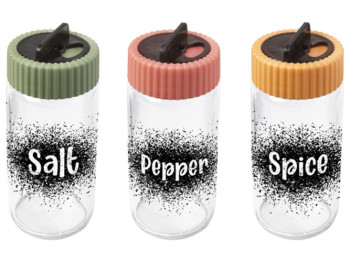 Спецівниця Herevin 2024 Colours Salt & Pepper MIX, 240мл, 8690070536046