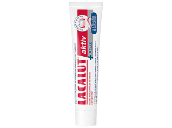 Зубная паста Lacalut Aktiv Plus, двухфазная формула для дёсен и свежего дыхания, 75 мл