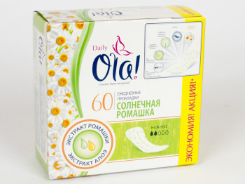 Прокладки "Ola" xx ежедневные "Ромашка" 60шт