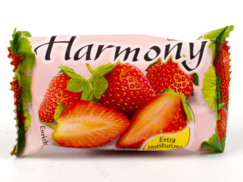 Мыло туалетное твердое "Harmony" Клубника - увлажняющее 150гр Индонезия