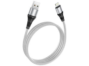 Кабель USB Hoco X50 Excellent Lightning Колір Сiрий