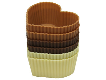 Набір форм силіконових для випічки кексів Maestro 6шт