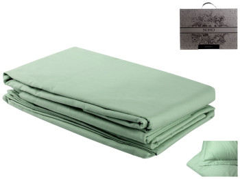 Комплект постельного белья Soho Евро Memoria, 200x230см, Mono Green, 690006996580