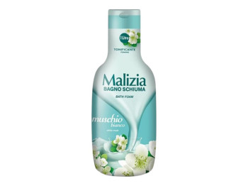 Гель-пена Malizia белый мускус, 1 л, увлажняющий, мускусный аромат, для мужчин и женщин