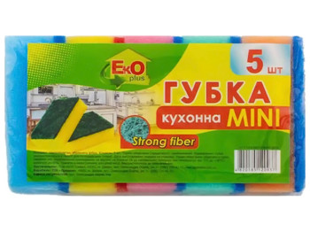Губки кухонные Eko plus, мины (цена за упаковку 5шт)