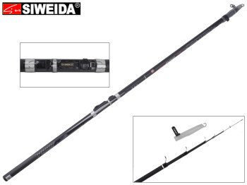 Вудка Siweida "Black Pearl" карбон+композит, 7 кілець, 5-секційна 5м 5-25г