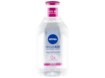 Міцелярна вода Nivea MicellAIR "Дихання шкіри" для сухої і чутливої шкіри 400мл