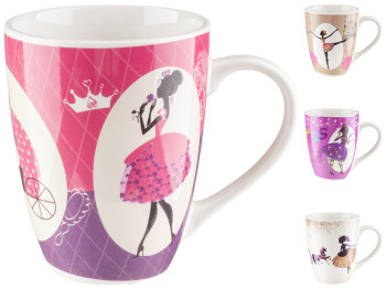 Чашка фарфоровая Балет 350мл (расцветка ассорти)