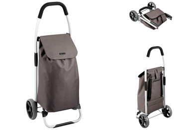 Сумка для покупок на коліщатках Shop!, коричнева, 04678