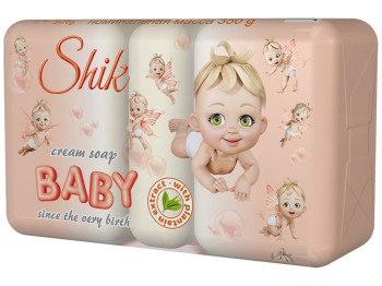 Крем-мило туалетне дитяче ШИК З екстрактом подорожника екопак (ціна за 5шт по 70г)