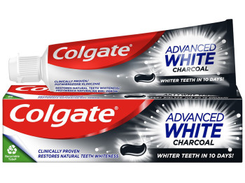 Зубна паста Colgate Advanced White Charcoal, 75мл