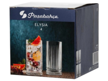 Набір склянок високих Pasabahce Elysia 445мл (ціна за набір 4шт)