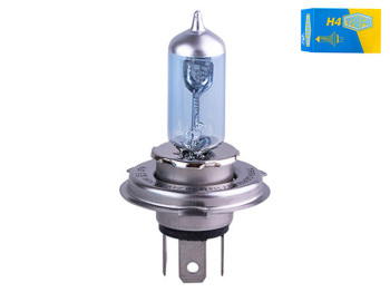 Лампа автомобильная галогенная для фары Trifa H4, 12V, 60 - 55W blue CDL +20%, цоколь P43t (61665)