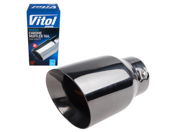 Насадка на глушитель VITOL НГ-1013-BK, вход D76мм, длина 178мм, выход D102мм