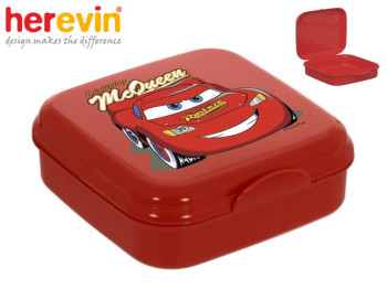 Ланч-бокс для бутербродов Herevin Disney Cars 14х14х5см 41554