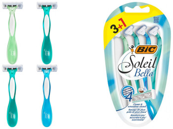 Станки для бритья BIC Soleil Bella 4 лезвия (цена за набор 4шт)