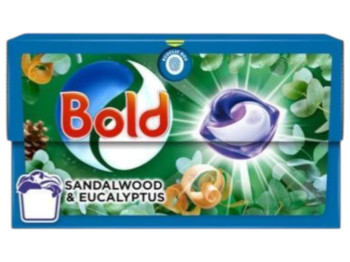 Капсулы для стирки Bold all in 1, sandal wood&eucalyptus, 25 стирок, для всех типов белья