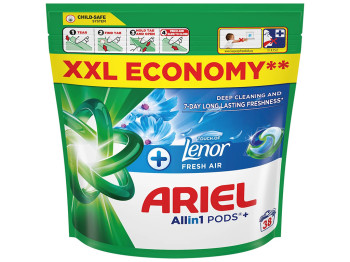 Капсулы для стирки Ariel Pods+ All-in-1 Touch of Lenor Свежий воздух, 38шт