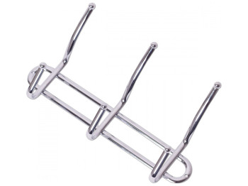 Вешалка с 3 двойными крючками Besser хромированная 26х6,5х16см