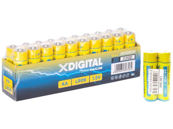 Батарейка алкалиновая X-Digital 1,5V, AA, LR06 (цена за спайку 2шт)