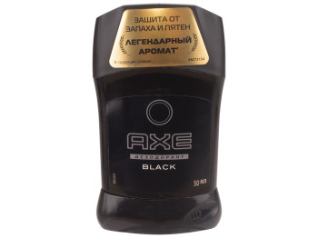 Антиперспірант-олівець для чоловіків Axe "Захист від запаху і плям" (Black) 24год 50г