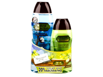 Подарочный набор Natural collection (шампунь с экстр. хлопка + гель для душа "Авокадо")