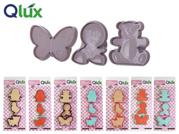 Формы для печенья Qlux mix пластиковые (цена за набор 3шт) 33009