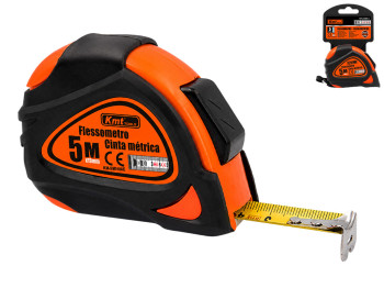 Рулетка Kmt Tools, пластик, нержавеющая сталь, 5м×19мм