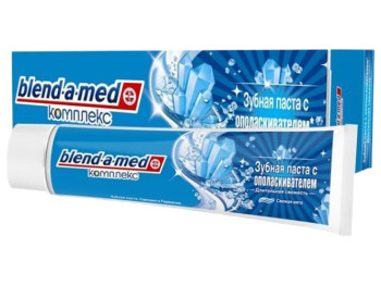 Паста зубна Blend-a-med "Комплекс з ополіскувачем Тривала свіжість Свіжа м'ята" 100мл