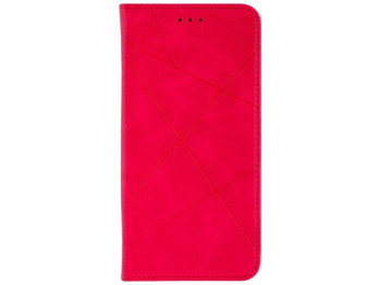 Чехол-книжка Business Leather для Xiaomi Mi 11 Lite Цвет Малиновый