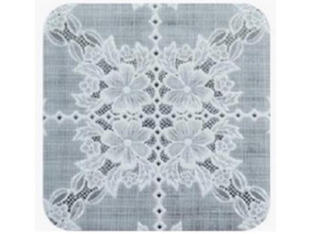 Клеенка Lace, ПВХ, 1,37×20м, цвет белый, дизайн Vintage (цена за рулон)