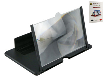 Увеличительный экран для смартфона 12 дюймов, складной, настольный, цвет черный