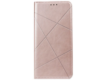 Чехол-книжка Business Leather для Realme Q3t Цвет Розовый