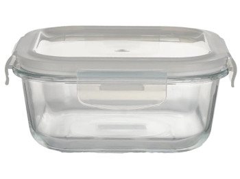 Контейнер Eсomo Thermo Box, квадрат, боросиликатное стекло, 800мл, 15,2×15,2×5,9см, цвет прозрачный