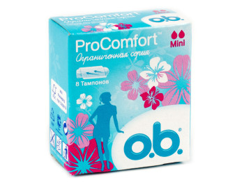 Тампоны O.b. Comfort Mini 2капли 8шт 
