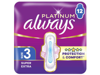 Гигиенические прокладки Always Platinum Ultra Day&Night Duo, ароматизированные, 6 капель, 12шт