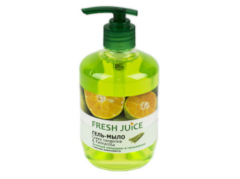 Гель-мило Fresh juice "Зелений мандарин і пальмароза" 460мл (дозатор)
