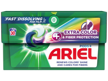 Капсулы для стирки Ariel Pods Экстразащита Цвета и Волокон, 30шт