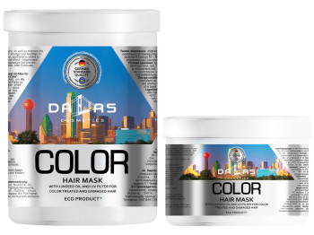 Набор для волос Dalas Color с льняным маслом (шампунь 1л, маска 500мл)