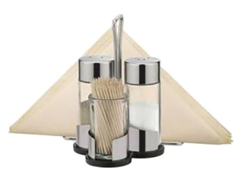 Набір для спецій сіль-перець-зубочистки-серветки CLUB 21989