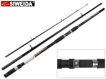 Спінінг штекерний Siweida "Carp" композит, 6 кілець, 3-секційний 3,9м 150г
